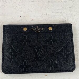 Louis Vuitton Black Monogram Card Holder